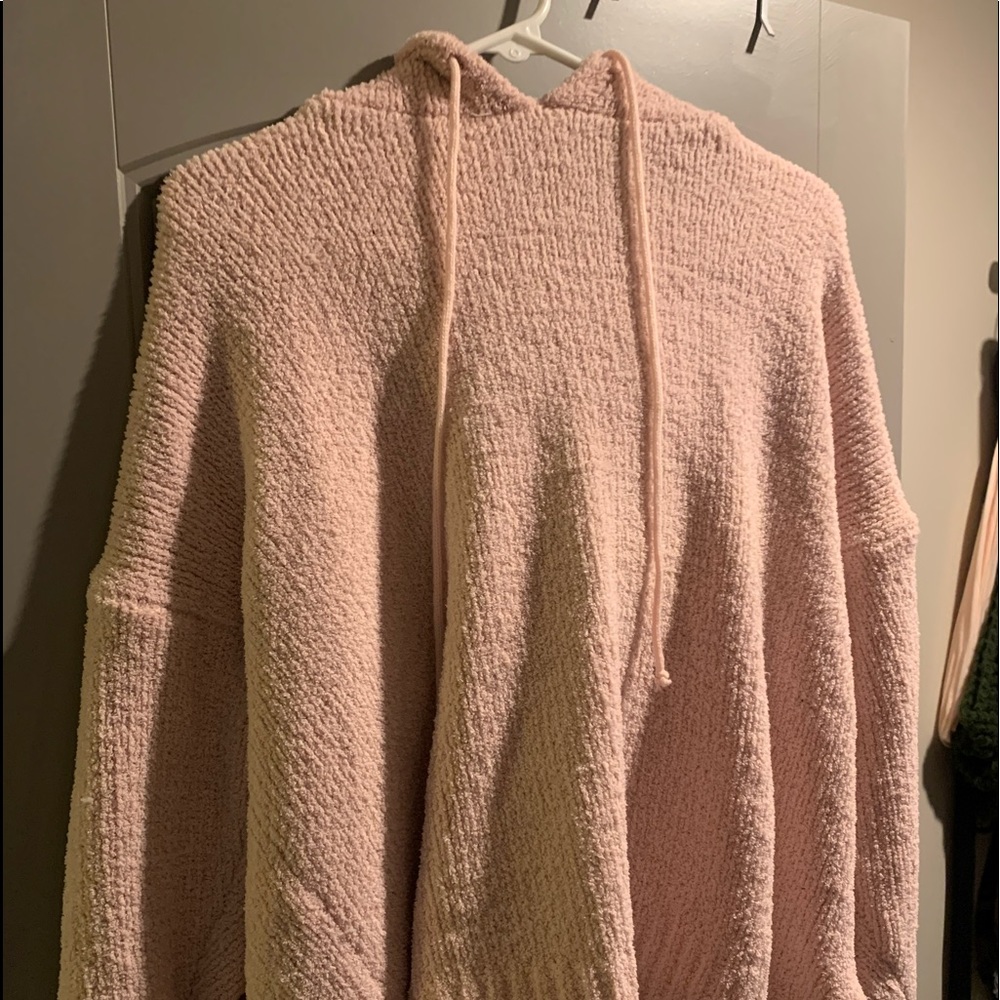 Pink fuzzy hoodie